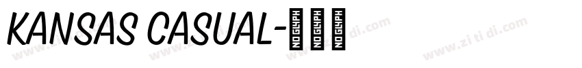 Kansas Casual字体转换